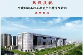 中建三局成功发行中建18期工程尾款资产支持专项计划图片