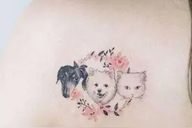 神奇的鸽子血纹身，生气的时候立马呈现图案图片