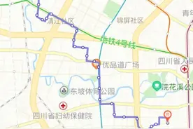 成都164路公交线上分布的各个学校图片