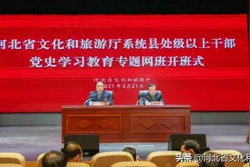 河北省文化和旅游厅党组书记、厅长那书晨讲专题党课图片