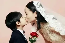 董洁和10岁儿子拍婚纱照：养育孩子的三大雷区，全部被踩到了图片