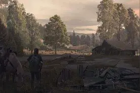 《美国末日2》新概念插画 艾莉骑马游荡于末世西雅图图片