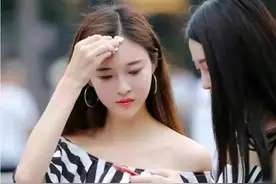姐妹花街拍：漂亮的女生总是成双成对图片