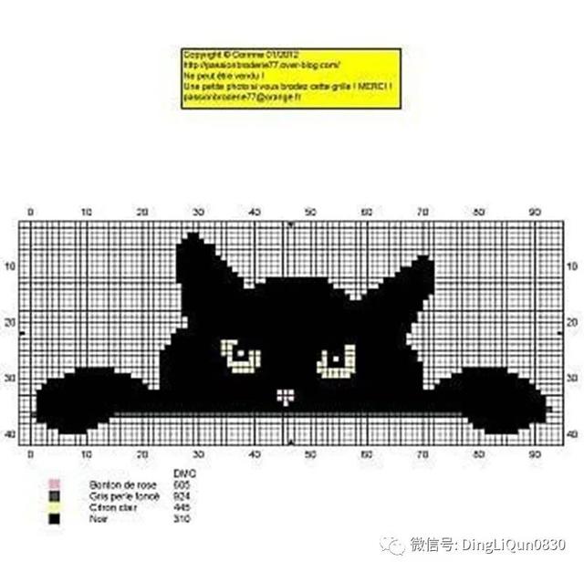 毛线钩织动物图解大全 「针织图解」17个关于猫咪的图案,可用于编织或