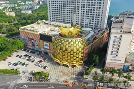 航拍：三亚“大菠萝”建筑造型奇葩！网友：刷新“审丑下限”图片