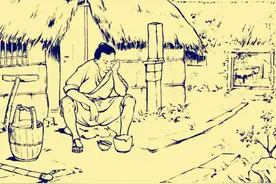 故事：民间故事：善心救下一条白蛇，后遇怪人多次相帮，还因此得了姻缘图片