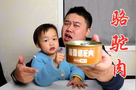 试吃来自阿拉善的骆驼肉，味道奇妙，刚打开想吐，吃完还想吃视频封面