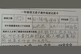 一年级娃暑假阅读记录图片
