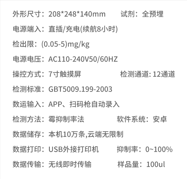 全自动农药残留快速检测仪的介绍