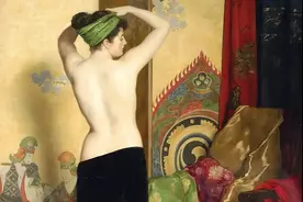 裸奔的戈黛瓦夫人｜达尔文拥趸赫胥黎的两任女婿，英伦画家柯里尔图片