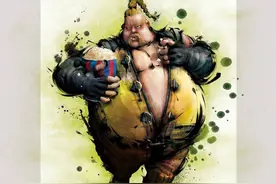 怀旧游戏《街头霸王4》人物设定卡通绘画作品图片