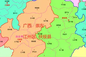 广西崇左江州区8镇、扶绥县11镇的变迁：人口、土地、工业统计图片