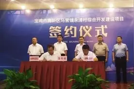 宝鸡高铁新城又一重量级项目落地，投资70亿开发永清村。图片