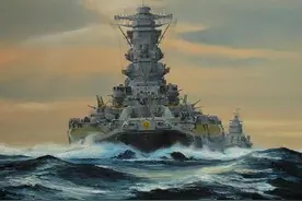 人类史上最大战列舰：内部豪华有空调，但面对航母却毫无还手之力图片