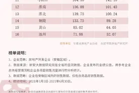 上半年6家皖系房企入安徽销售TOP20，增长态势明显图片