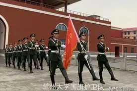 甘肃省各大学国旗护卫队亮相（献礼建党100周年）图片