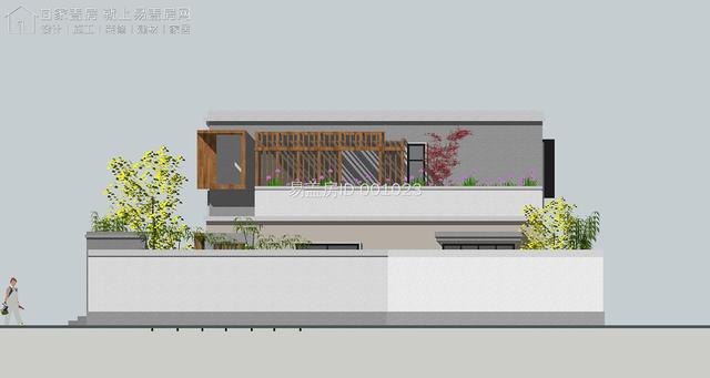 每日农村建房图集——甘肃15m×9.5m现代别墅