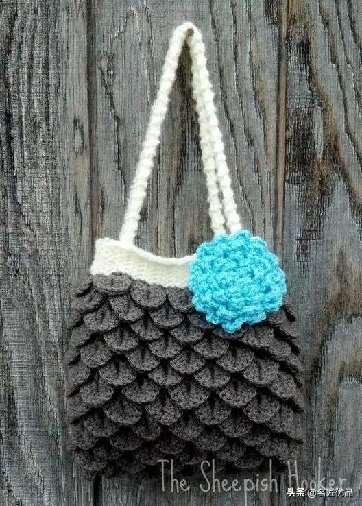 温暖毛线钩鱼鳞的方法