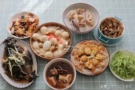 福州人的中秋家宴，一大家子8道菜，网友：持家有道的贤妻图片