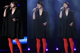 57岁毛阿敏“玩心不改”，裙子大到能装两个人，红色丝袜超抢镜图片