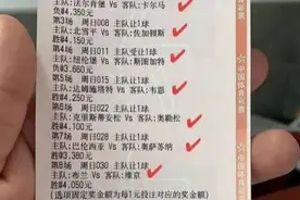 神单！男子100元"8串1"揽638万：全部单挑中超高赔图片