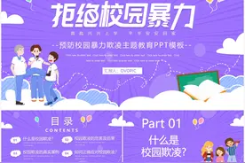 预防校园暴力欺凌主题教育班会PPT课件图片