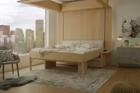 外国人脑洞大，把床藏在天花板上！这样设计小户型还愁空间？图片