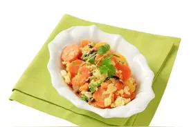 家里一周吃三次的素食美味，西兰花炒鸡蛋这样做，营养又美味图片