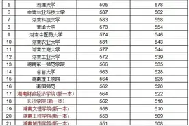 2020湖南各高校录取分数线预测图片