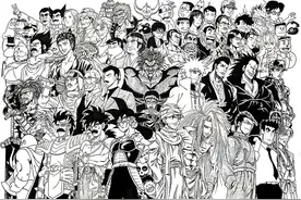 日本动漫同属性角色大合集，你觉得哪个阵营的战斗力最强？图片