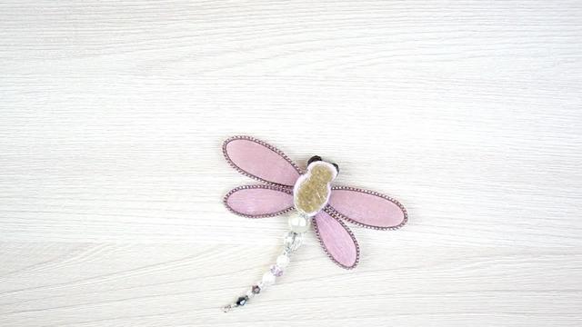 「手工头饰系列」教你学习如何制作漂亮的蜻蜓发夹!