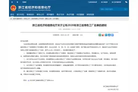浙江：2020年绿色工厂名单图片
