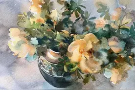 心动！她笔下色彩绚丽、光影极致的水彩，引百万人收藏，张张迷人图片