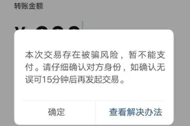 微信转账时提示欺诈风险？别过度担心，可能是这几种原因造成的图片