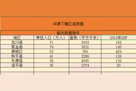 广东河源下辖各区县市数据——源城区经济总量第一，龙川县第二图片
