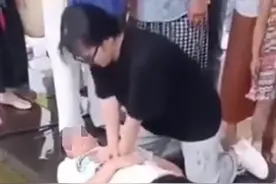 卫校女生雨中做心肺复苏获赞，回应：没执业资格证，有担忧和害怕，被感谢时眼泪止不住图片