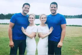 美国双胞胎姐妹嫁双胞胎兄弟又同时怀孕，坦言曾认错伴侣图片