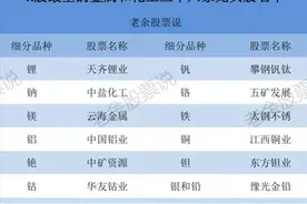 A股最全的金属和化工概念龙头股，龙头股就看这两大板块图片