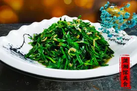 便秘特怕的蔬菜，秋天正鲜嫩，搭配有“钙库”之称的小海鲜，真鲜图片