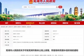 最新！芜湖市区集体土地上房屋征收补偿标准公布图片