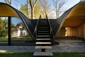 415㎡的住宅：流动的屋顶，跨度27米的梁，都在展示技术的魅力图片