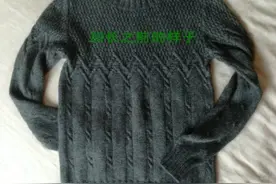 毛衣改长方法，挺实用的，不用另外织也能穿图片