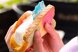 新加坡网红小吃「詹爷爷冰淇淋」来了，彩虹吐司+冰淇淋甜到嘴角图片