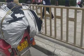 广东普宁小伙为了梦想摩旅西藏，骑国产铃田125摩托车顺利到达图片