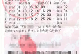 中山90后彩民8元彩票中得608万元双色球大奖图片