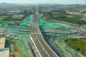 西安航天基地出行条件再升级：东长安街-雁引路立交建成通车图片