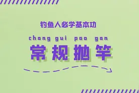钓鱼人必须基本功：常规抛竿动作图片