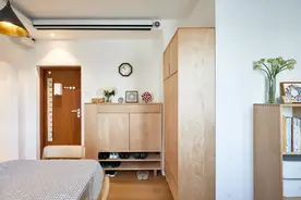 北京夫妻砸50W改65㎡：走廊图书馆，四分离卫浴，完爆大户型图片