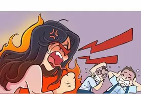 无声同系列《大嗓门》，脾气暴躁的性感女人图片