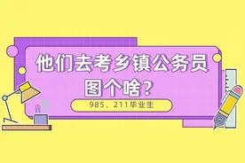 985、211高材生毕业后去做乡镇公务员值得吗？网友：图什么图片